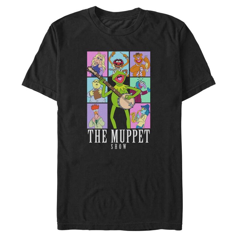 ディズニー メンズ トップス Tシャツ トール グラフィック Big & Tall Disney's The Muppet Show Graphic Tee Black ブラック｜ReVida 店