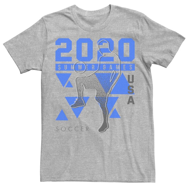 アニメキャラクター メンズ トップス Tシャツ Licensed Character Men's 2020 Summer Games USA Soccer Tee Athletic Heather ヘザー｜ReVida 店