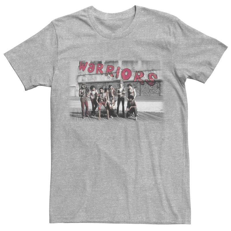 アニメキャラクター メンズ トップス Tシャツ Licensed Character Men's The Warriors Red Accent Group Shotee Athletic Heather ヘザー｜ReVida 店