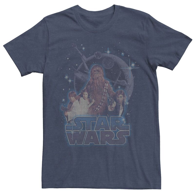 スター ウォーズ メンズ トップス Tシャツ グラフィック Men'star Wars Cool Crusaders Graphic Tee Navy Heather ヘザー｜ReVida 店