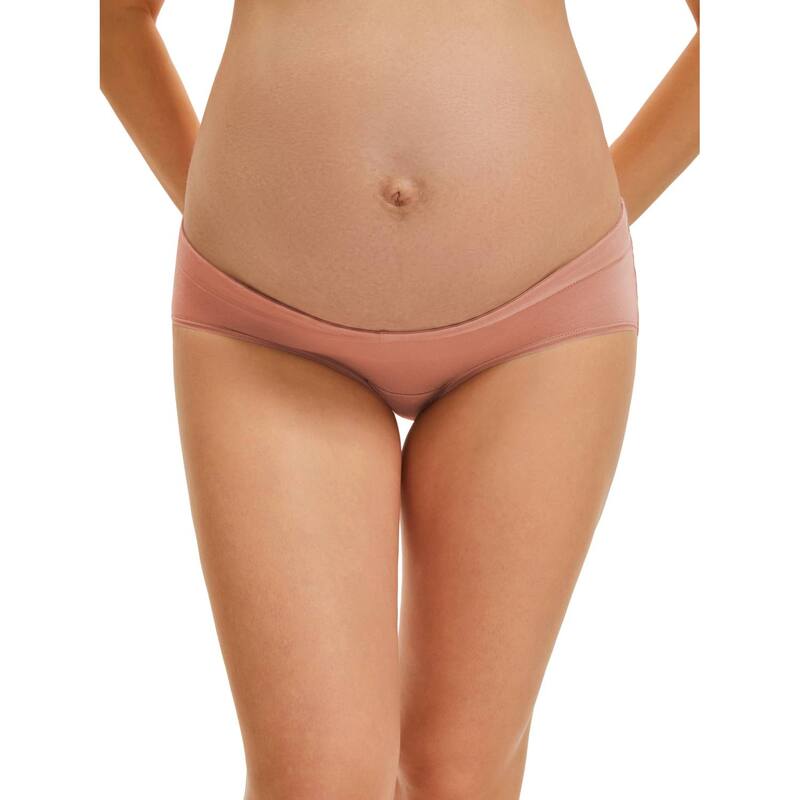 インスパイア シック レディース アンダーウェア パンツ ローライズ マタニティ INSPIRE CHIC Women\'s Maternity Underwear Low Rise Pregnancy Briefs Under Bump Support Soft Panties Orange オレンジ|ReVida 店
