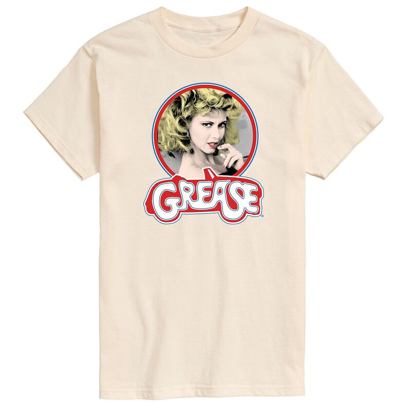 アニメキャラクター メンズ トップス Tシャツ Licensed Character Men's Grease Sandy Tee Beige Khaki カーキ