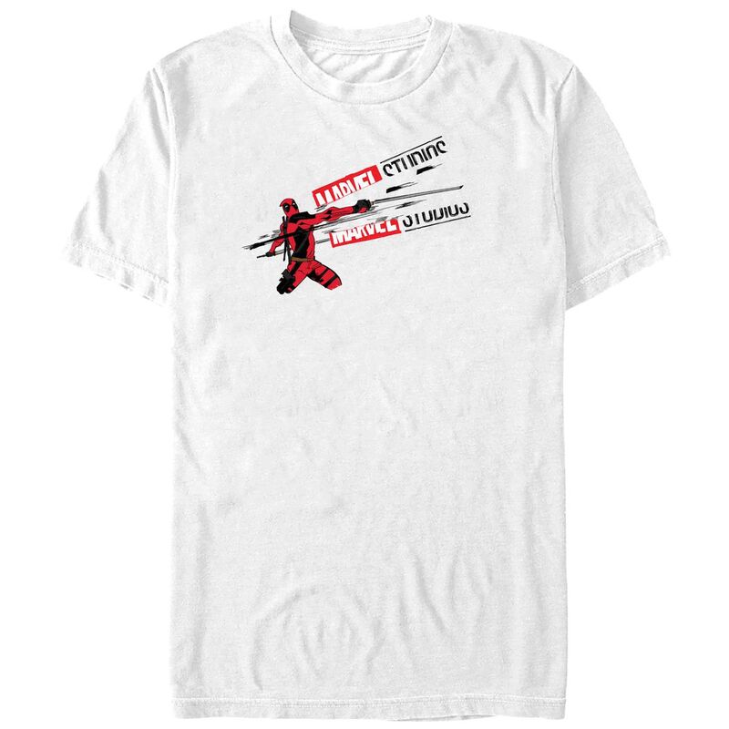 マーベル メンズ トップス Tシャツ トール グラフィック Big & Tall Marvel Deadpool New Lead Here Graphic Tee White ホワイト