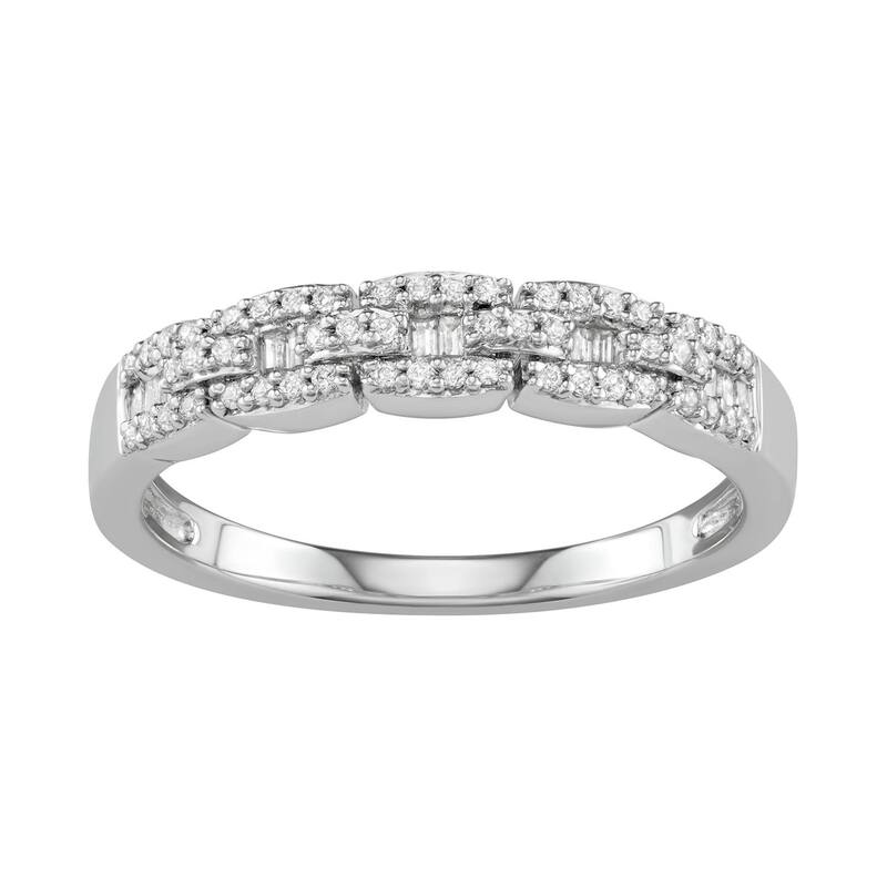 ヴェラウォン レディース アクセサリー リング Simply Vera Wang 14kt Gold 1/4 Carat Diamond Band White ホワイト