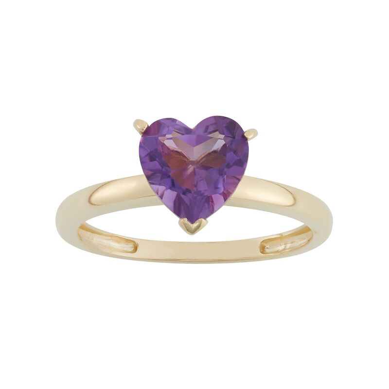 Designs by Gioelli レディース アクセサリー リング Designs by Gioelli Amethyst 10k Gold Heart Ring Purple パープル