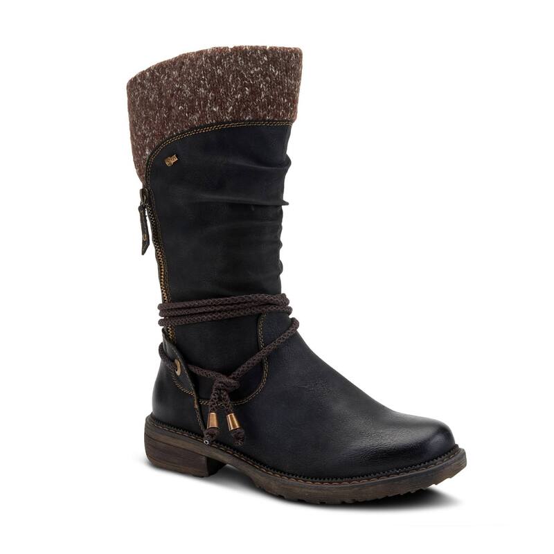 スプリングステップ レディース シューズ ブーツ・レインブーツ トール キャップ Spring Step Women's Acaphine Tall Boots Black ブラック