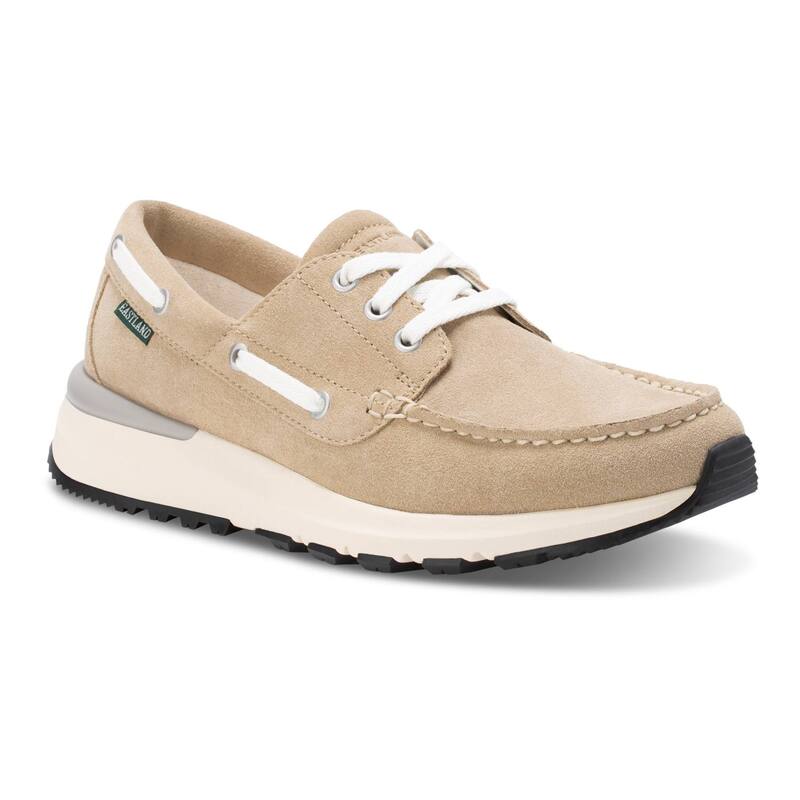 イーストランド メンズ シューズ レザー Eastland Leap Trainer Men's Leather Boat Shoesand サンド｜ReVida 店