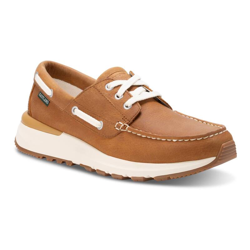 イーストランド メンズ シューズ レザー Eastland Leap Trainer Men's Leather Boat Shoes Tan タン｜ReVida 店 27,820円