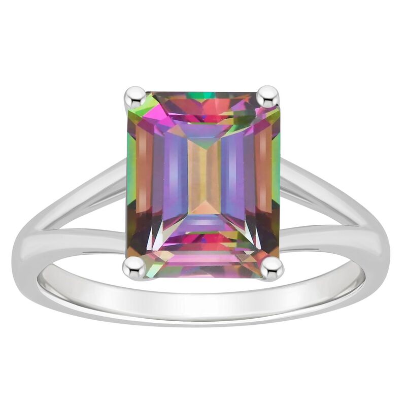 Alyson Layne レディース アクセサリー リング Alyson Layne Sterling Silver Emerald Cut Mystic Topaz Ring Sterling Silver シルバー｜ReVida 店 63,140円