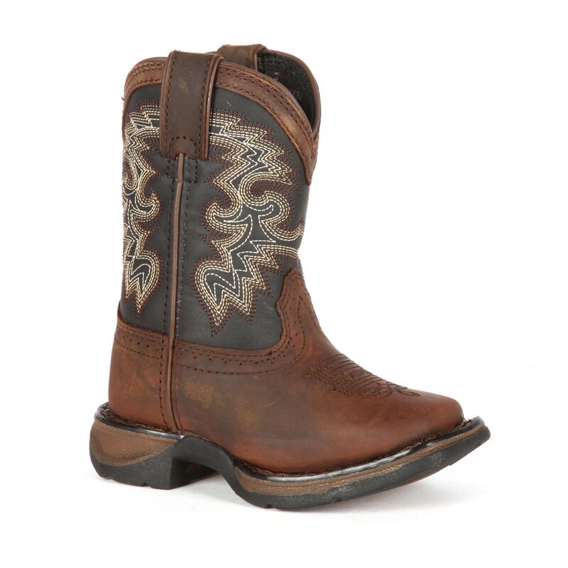 LAMO レディース シューズ ブーツ・レインブーツ LAMO Lil Durango Boys' Full Grain Saddle Western Boots Tan Midnight タン