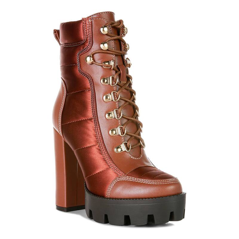 ロンドンラグ レディース シューズ ブーツ・レインブーツ アンクル ヒール London Rag Scotch Women's Block Heel Ankle Boots Tan タン 20,931円