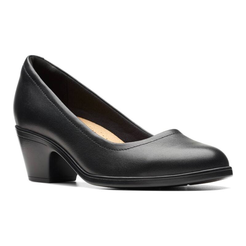 クラークス レディース シューズ パンプス レザー ClarksR Emily2 Ruby Women's Leather Pumps Black ブラック