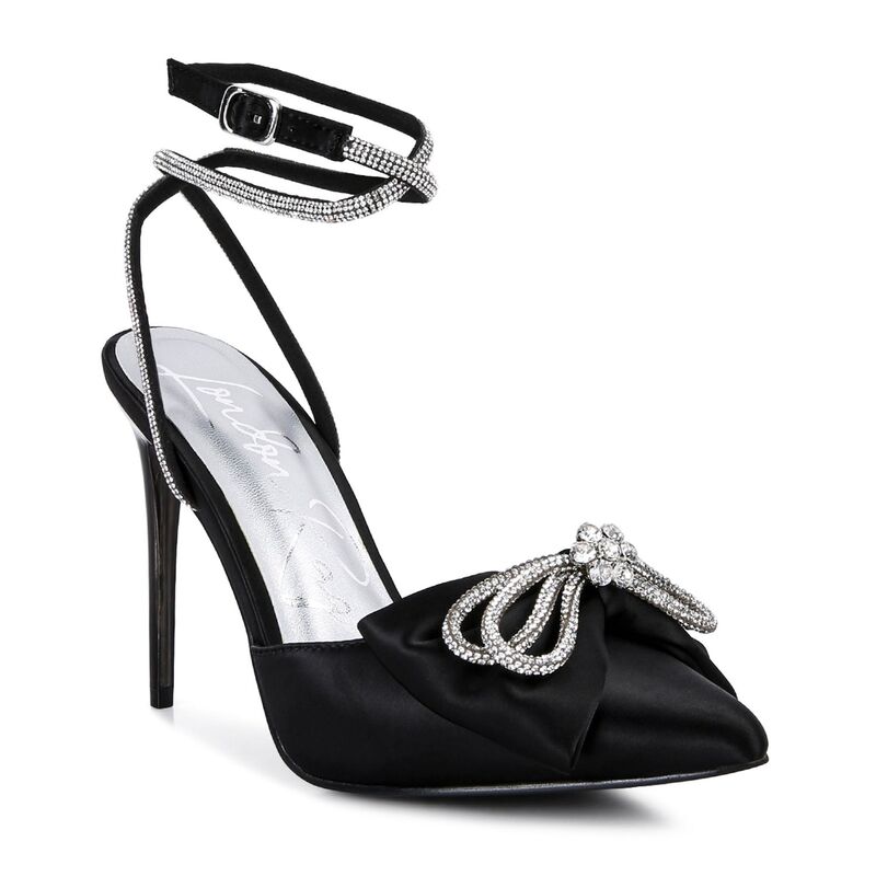 ロンドンラグ レディース シューズ パンプス ヒール London Rag Winged Women's Embellished Higheels Black ブラック 17,375円