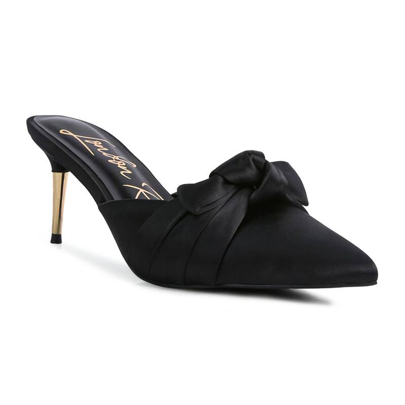 ロンドンラグ レディース シューズ パンプス サンダル ヒール London Rag Queenie Women's Higheeled Mule Sandals Black ブラック
