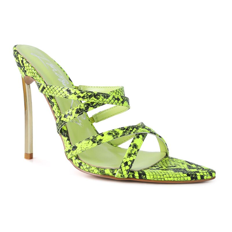 ロンドンラグ レディース シューズ パンプス サンダル 踵 London Rag Night Club Women\u0027s Higheel Sandals Neon Yellow 黄み パンプス-レディース靴
