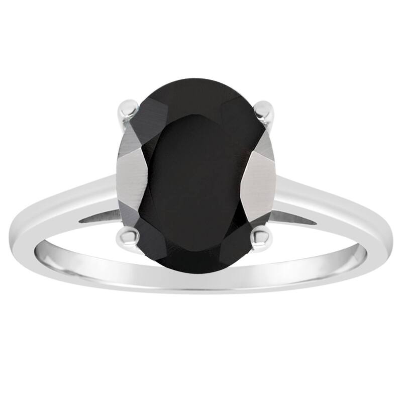 Alyson Layne レディース アクセサリー リング Alyson Layne Sterling Silver Oval Onyx Ring Sterling シルバー