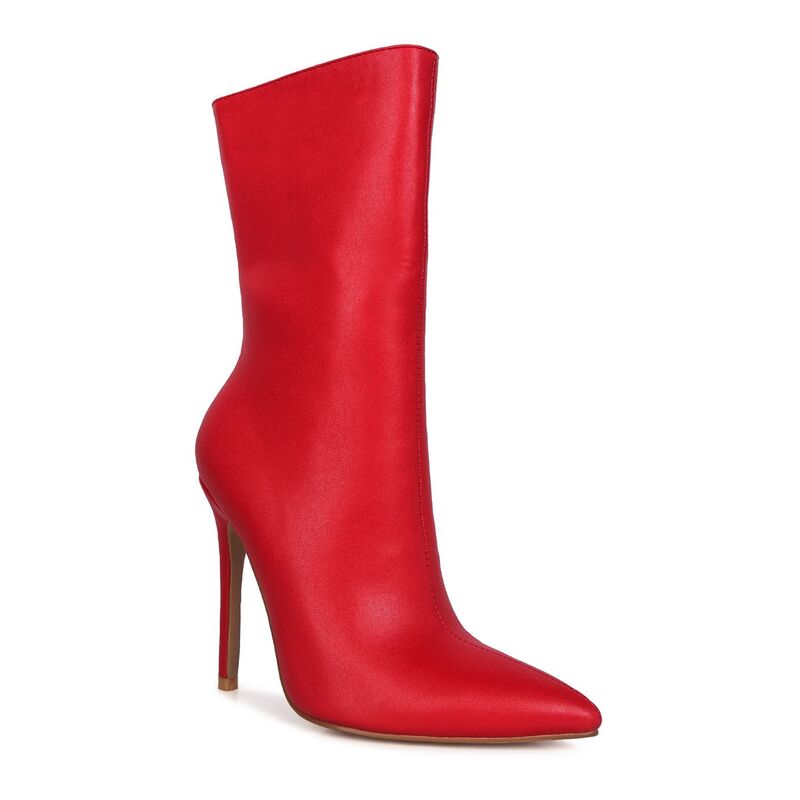 ロンドンラグ レディース シューズ ブーツ・レインブーツ アンクル London Rag Micah Women'stiletto High Ankle Boots Red レッド