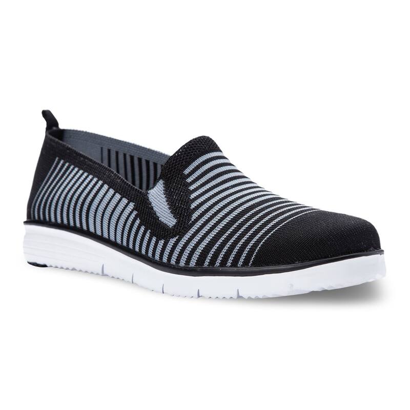 プロペット レディース シューズ サンダル PropetravelFit Women'slip-On Shoes Black Gray ブラック｜ReVida 店