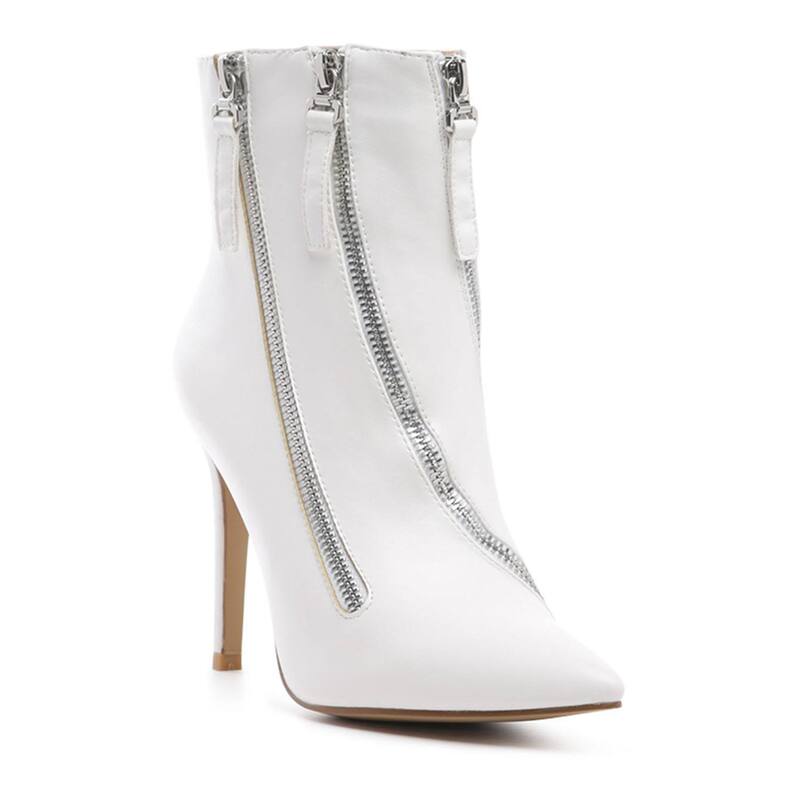 ロンドンラグ レディース シューズ ブーツ・レインブーツ アンクル 踵 London Rag Hillary Women\u0027s Higheel Ankle Boots White 白いこと