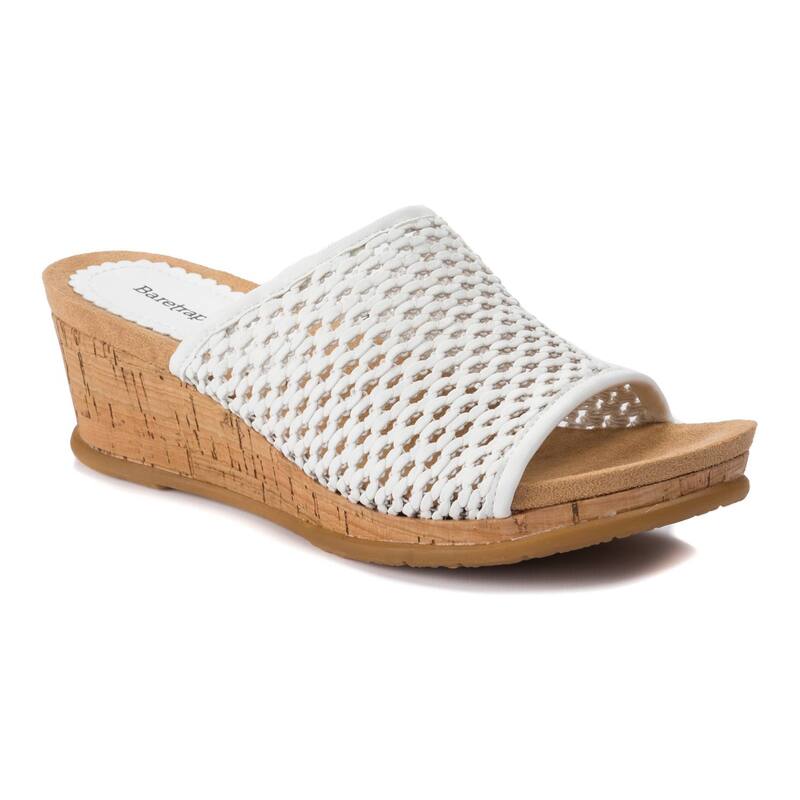 ベアトラップス レディース シューズ サンダル Baretraps Flossey Women's Wedge Sandals White ホワイト｜ReVida 店