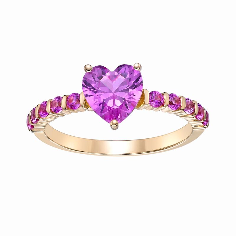 Gemminded レディース アクセサリー リング Gemminded 2 Micron 18K Gold Plated Sterling Silver Lab-Created Pink Sapphire Ringold Tone ゴールド