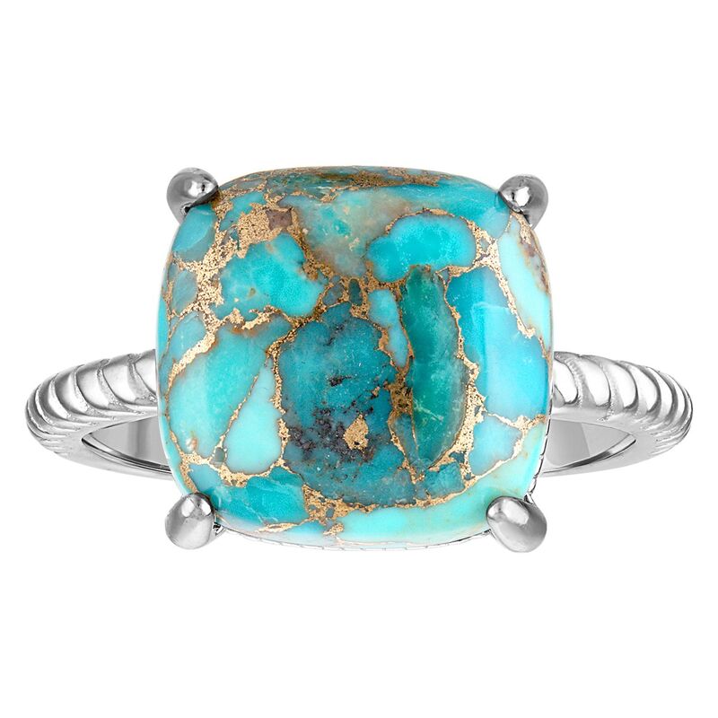 Designs by Gioelli レディース アクセサリー リング Designs by Gioelli Sterling Silver Blue Copper Turquoise Ring Sterling ブルー