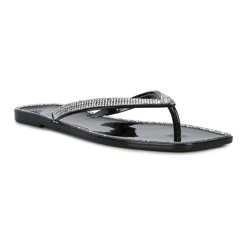 ロンドンラグ レディース シューズ サンダル London Ragolightly Diamante Women's Jelly Flip-Flop Sandals Black ブラック
