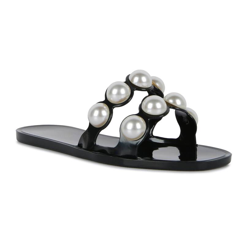 ロンドンラグ レディース シューズ サンダル London Rag Pearla Women's Jelly Slide Sandals Black ブラック