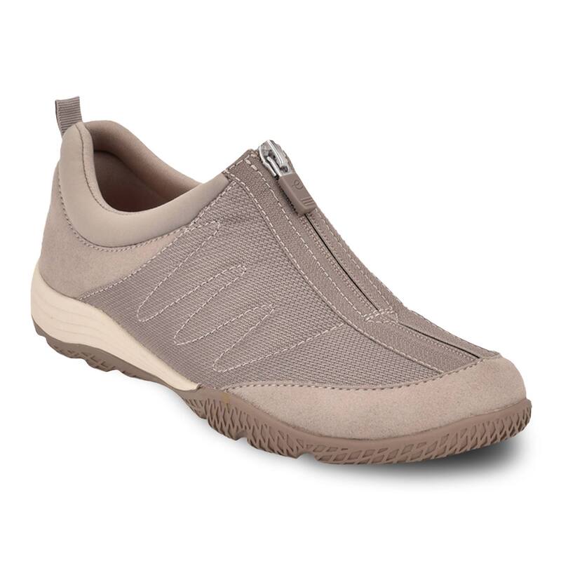 イージースピリット レディース シューズ スニーカー Easy Spirit Bestrong Women\u0027s Center Zip Sneakers Taupe トープ