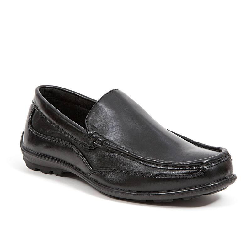 ディアースタッグス レディース シューズ スリッポン・ローファー Deer Stags Booster Boy's Dress Loafers Black ブラック