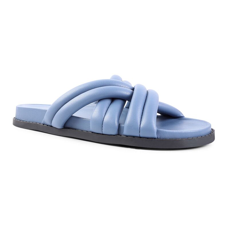 ロンドンラグ レディース シューズ サンダル キルティング London Rag Women's Tora Quilted-Strap Slide Sandals Blue ブルー