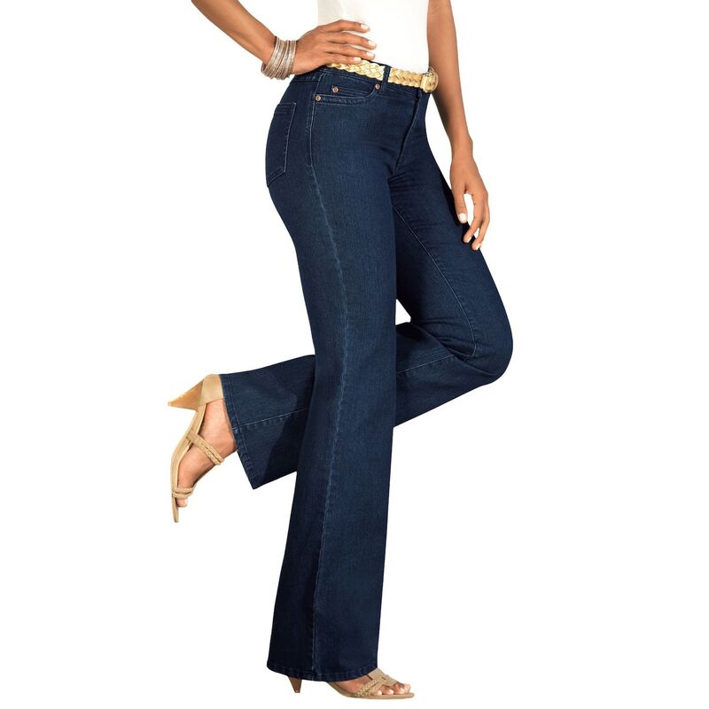 ロアマンズ レディース ボトムス デニムパンツ ブーツカット プラスサイズ トール ブーツ Roaman's Women's Plusize Tall Invisible Stretch Iconic Bootcut Jean Dark Wash 14,235円