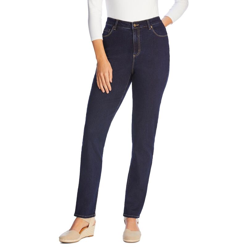 ウーマン ウィズイン レディース ボトムス デニムパンツ プラスサイズ トール Woman Within Women's Plusize Tall Comfort Curve Straight-leg Jean Indigo インディゴ