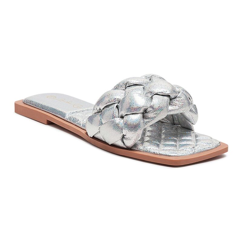 ロンドンラグ レディース シューズ サンダル London Rag Marcue Women's Woven Slide Sandalsilver シルバー 10,136円