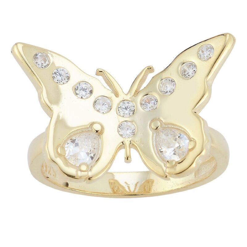 Sunkissed Sterling レディース アクセサリー リング Sunkissed Sterling Cubic Zirconia Butterfly Statement Ringold Tone ゴールド 27,820円
