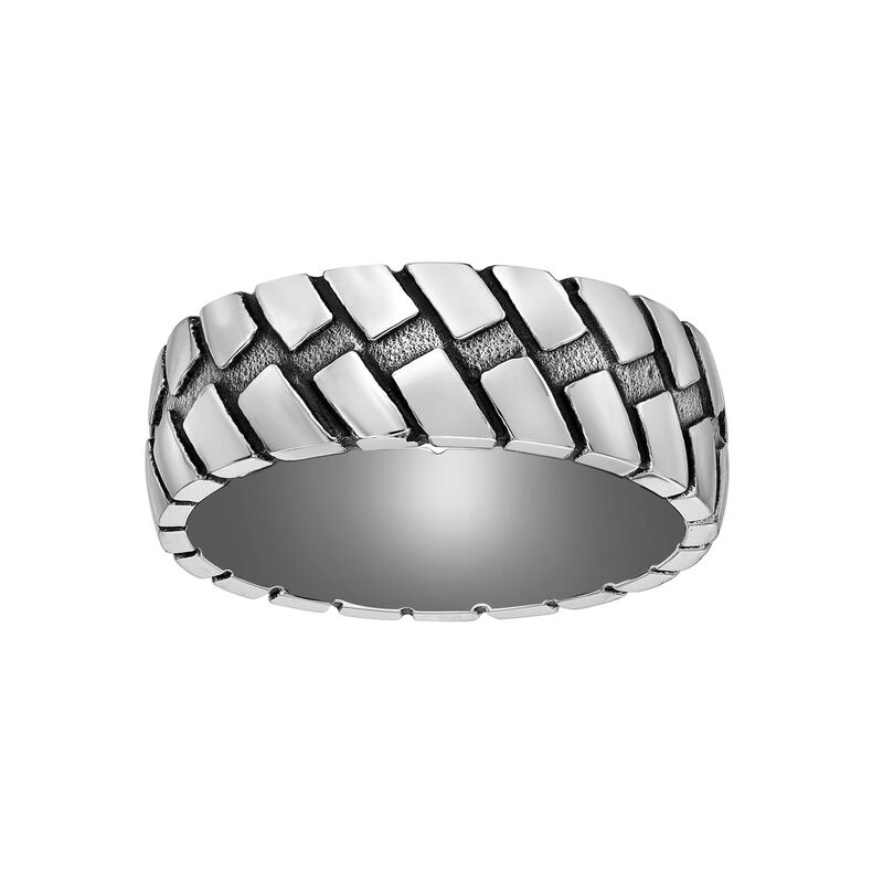リンクス メンズ アクセサリー リング Tシャツ Men's LYNX Stainlessteel Textured Ring Stainless｜ReVida 店