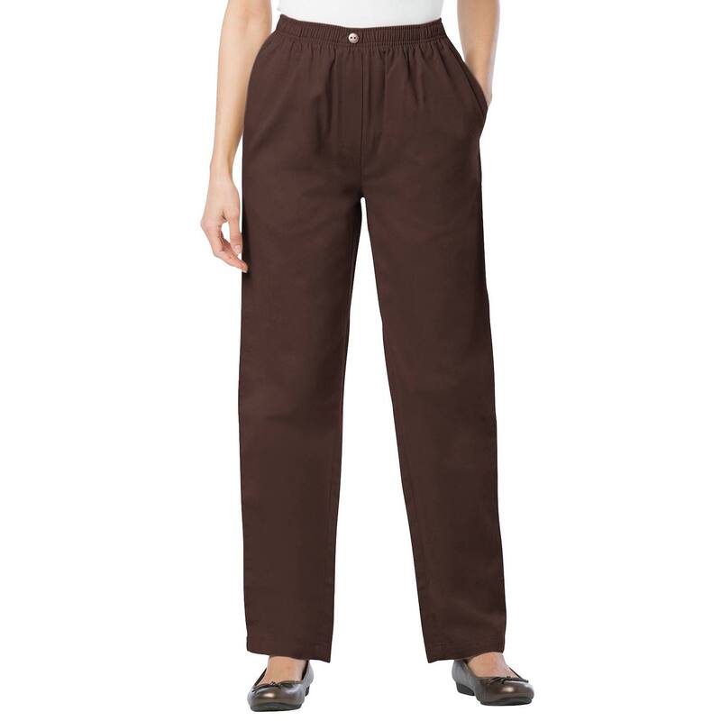 ウーマン ウィズイン レディース ボトムス デニムパンツ プラスサイズ トール Woman Within Women's Plusize Tall 7-day Straight-leg Jean Chocolate チョコレート|ReVida 店