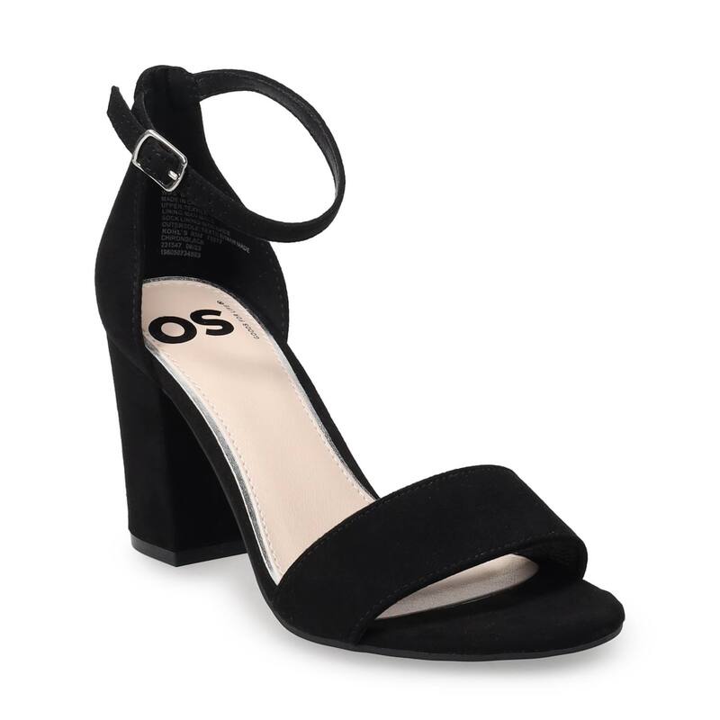 エスオー レディース シューズ パンプス サンダル ヒール SOR Women's Heeledressandals Black ブラック｜ReVida 店
