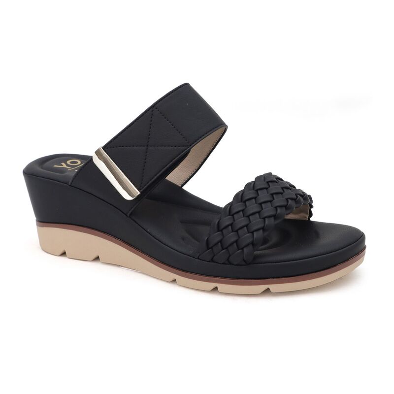 ヨキ レディース シューズ サンダル Yoki Sicily-03 Women's Lowedge Open-Toe Sandals Black ブラック