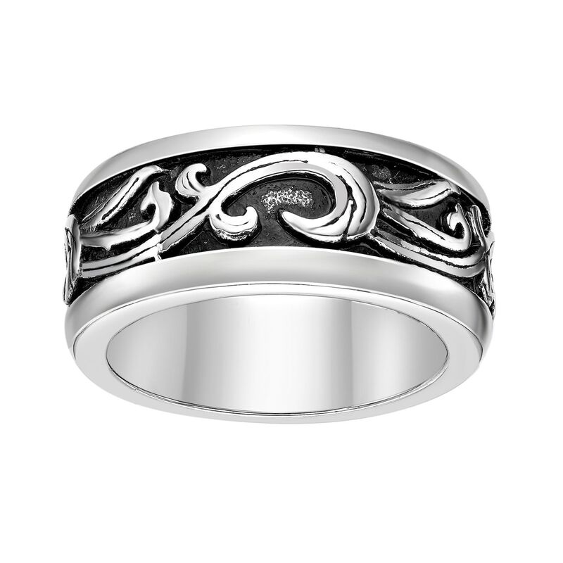 山猫 メンズ 付属品 輪っか プルオーバー Men\u0027s LYNX Stainlessteel Band Ring Two Tone