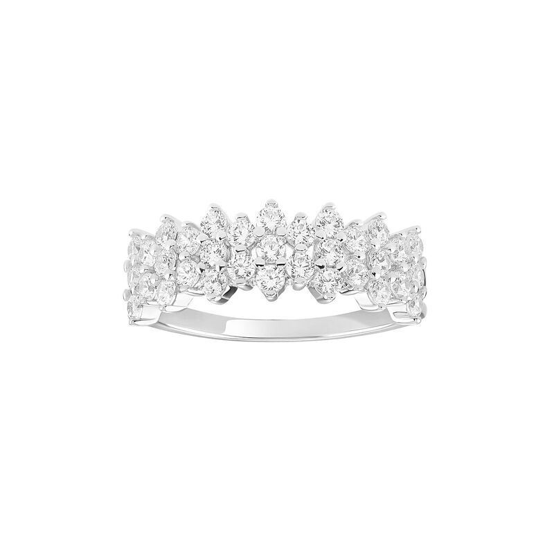プリムローズ レディース アクセサリー リング PRIMROSE Sterling Silver Cubic Zirconia Cluster Band Ring Sterling Silver シルバー