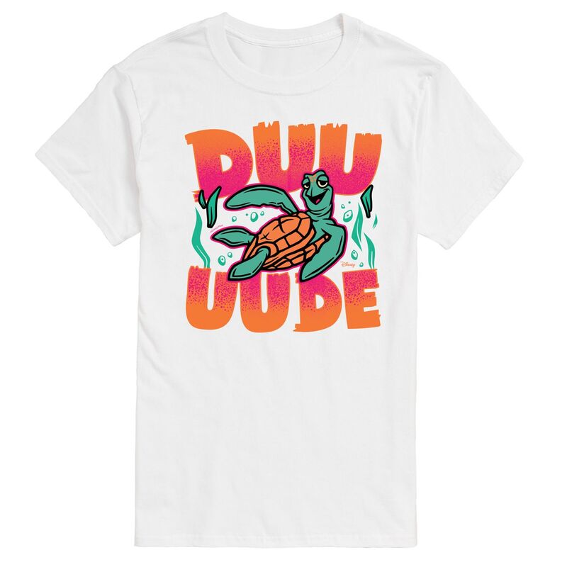 ディズニー ピクサー メンズ トップス Tシャツ グラフィック Disney / Pixar's Finding Nemo Crush Men's Duuude Graphic Tee White ホワイト