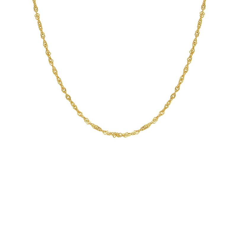 プリムローズ レディース アクセサリー ネックレス・チョーカー・ペンダントトップ レース PRIMROSE 24k Gold over Sterling Silver Singapore Chainecklace Gold Tone ゴールド｜ReVida 店