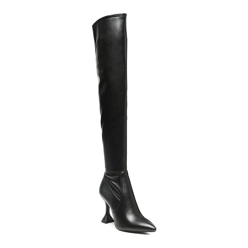 ロンドンラグ レディース シューズ ブーツ・レインブーツ London Rag Brandy Women Thigh-High Boots Black ブラック
