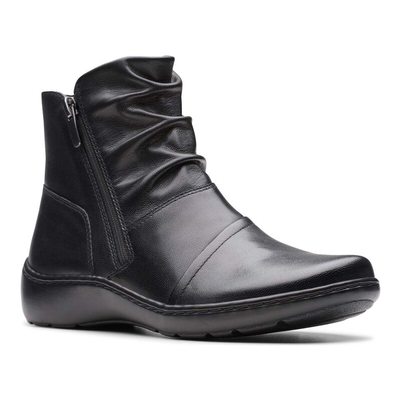 クラークス レディース シューズ ブーツ・レインブーツ レザー ClarksR Cora Pace Women's Leather Boots Black ブラック