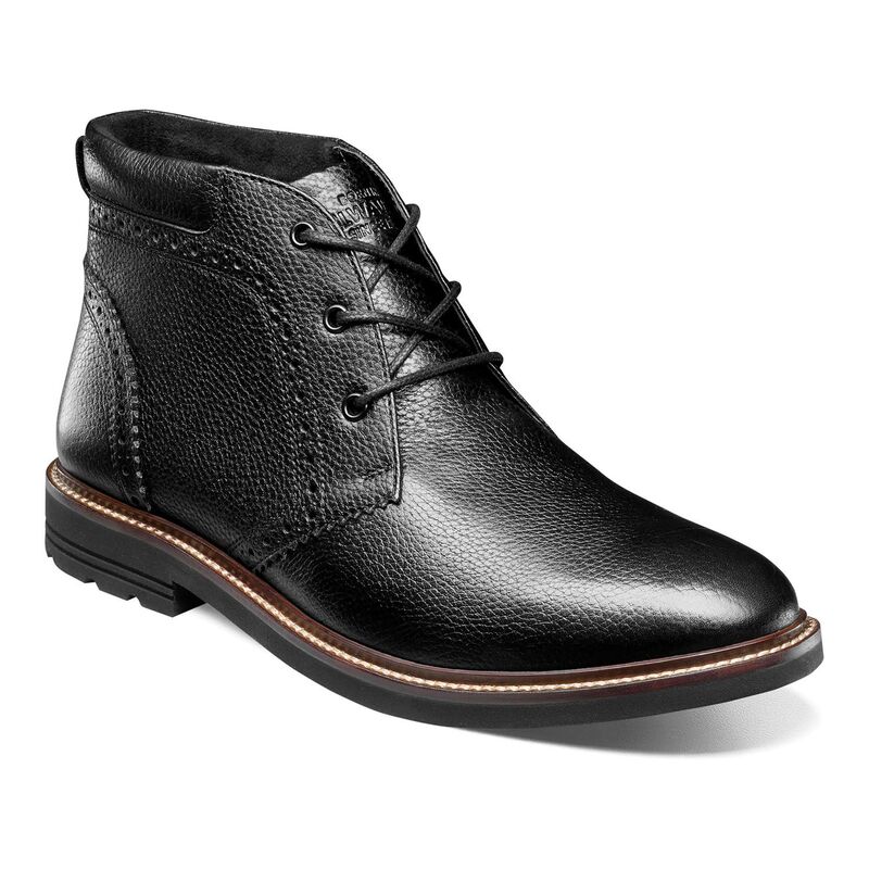 ノンブッシュ メンズ シューズ ブーツ・レインブーツ Nunn Bush Ozark II Men's Plain Toe Chukka Shoes Black Tumbled ブラック