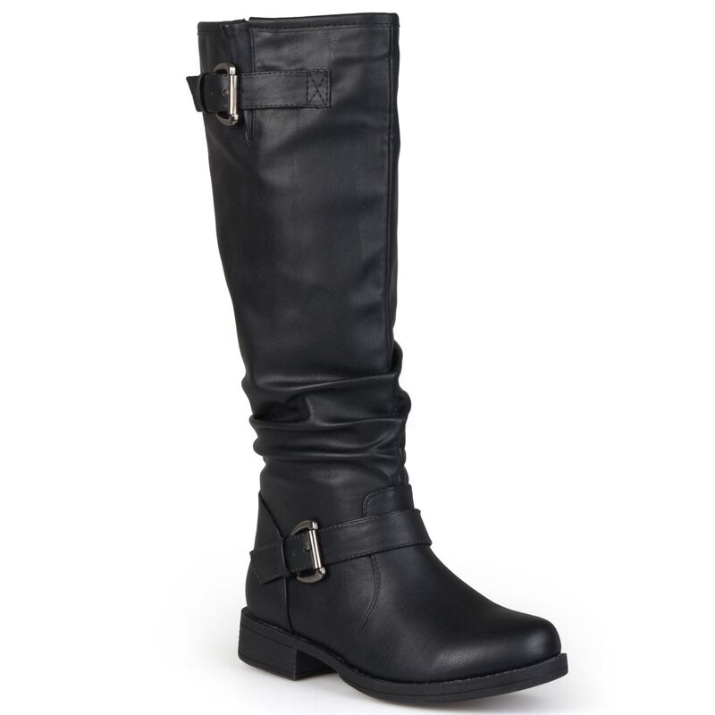 ジュルネ コレクション レディース シューズ ブーツ・レインブーツ Journee Collection Stormy Women's Knee-High Boots Black ブラック
