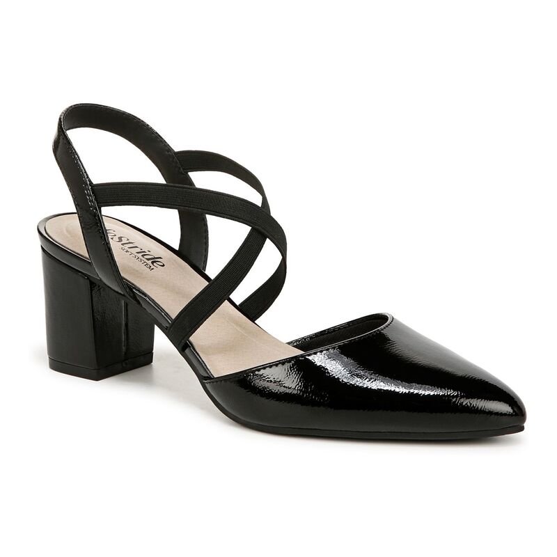 ライフストライド レディース シューズ パンプス LifeStride April Womenlingback Pumps Black Patent ブラック