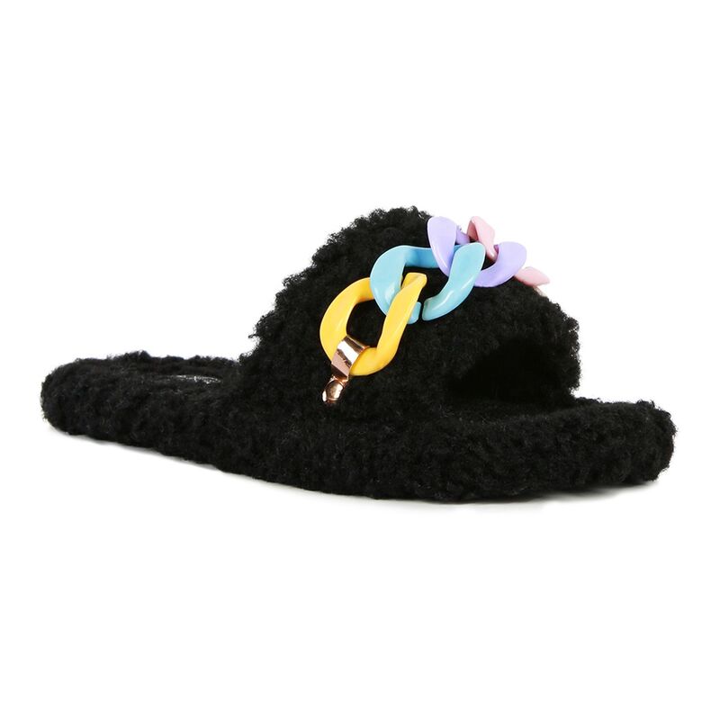ロンドンラグ レディース シューズ サンダル London Rag Women's Rola Chain Slide Sandals Black ブラック