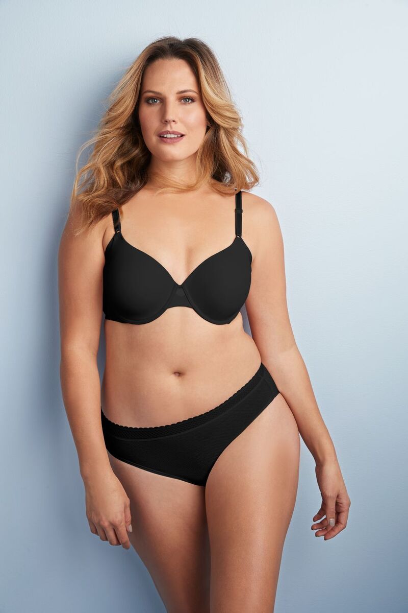 オルガ レディース アンダーウェア ブラジャー OlgaR by Warner'sR No Sideffects Full-Figure Contour Bra GB0561A Rich Black ブラック